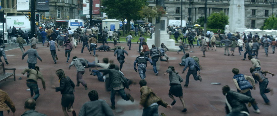 Zombies sprinting in World War Z